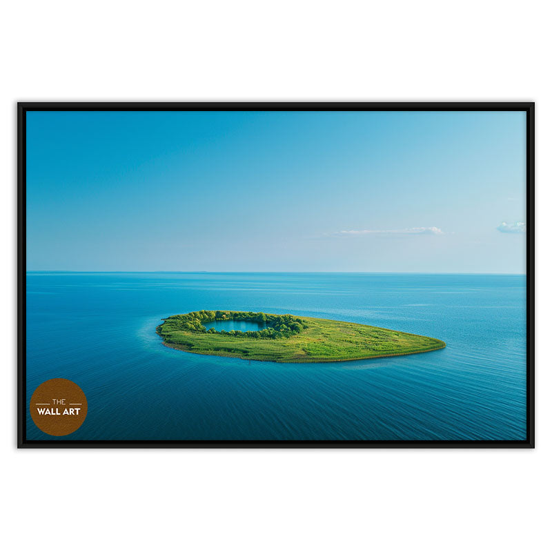 GREEN ISLAND ON BLUE SEA I