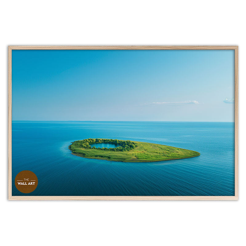 GREEN ISLAND ON BLUE SEA I