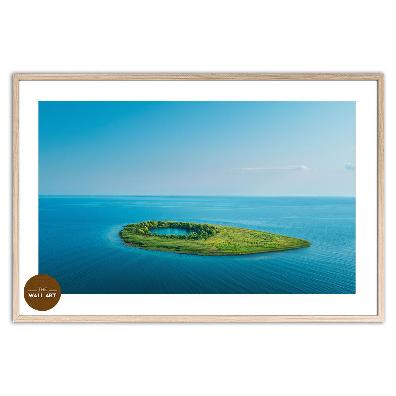 GREEN ISLAND ON BLUE SEA I