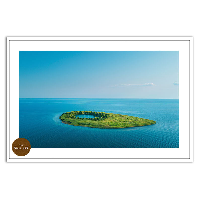 GREEN ISLAND ON BLUE SEA I