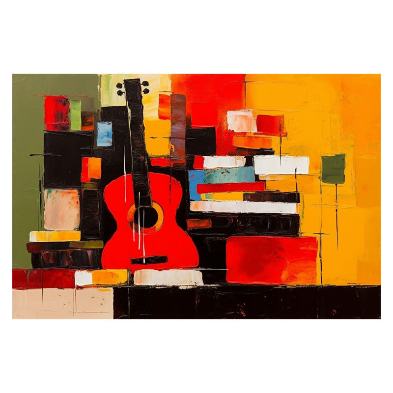 GUITAR AND BOOKS