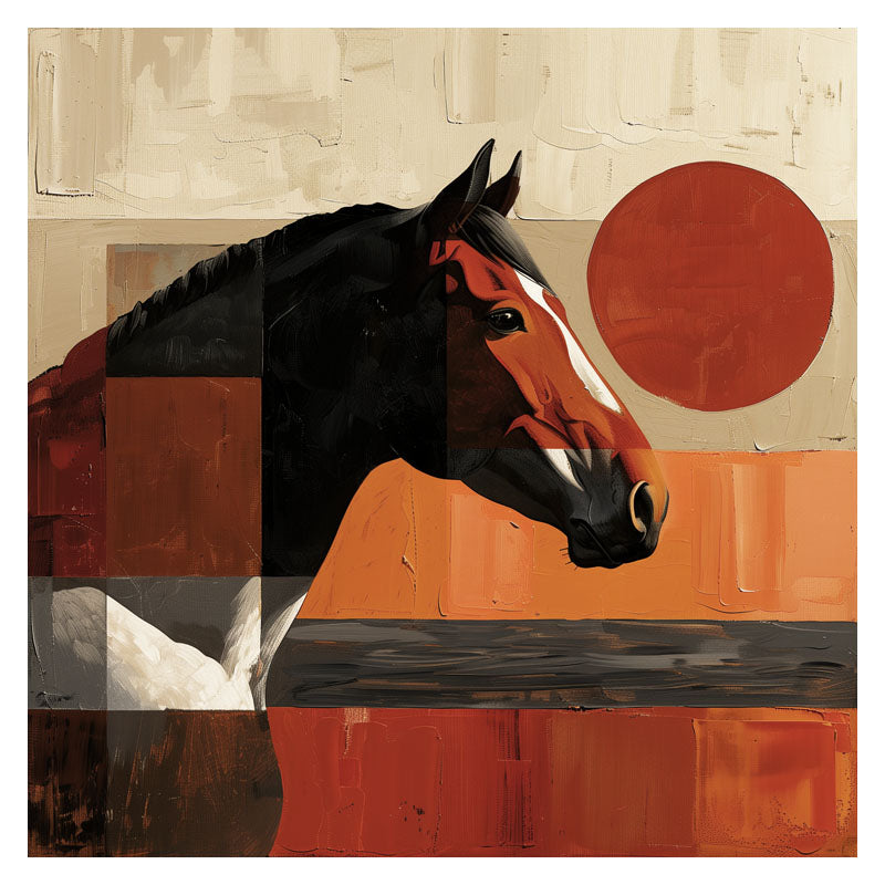 HORSE IN RED SHADE II