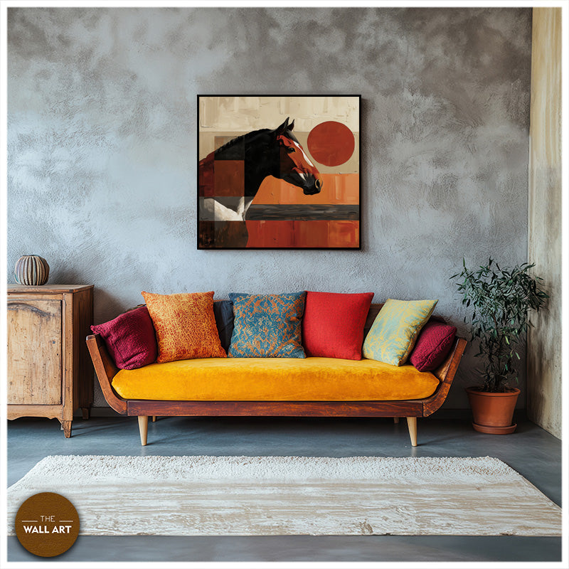 HORSE IN RED SHADE II
