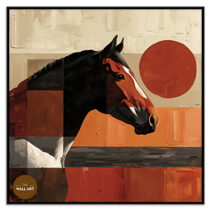 HORSE IN RED SHADE II