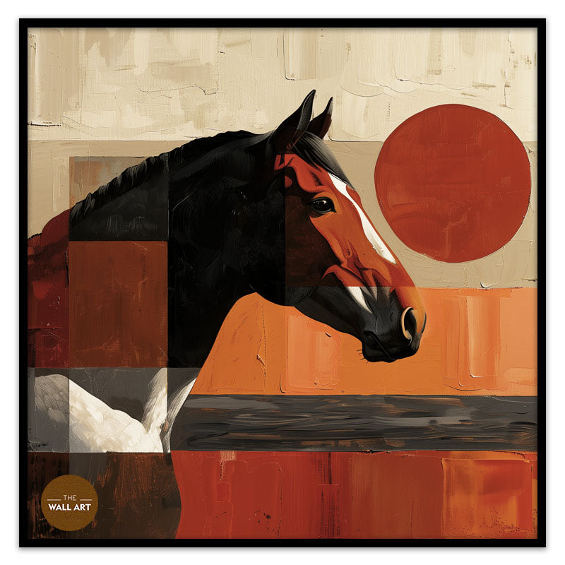 HORSE IN RED SHADE II