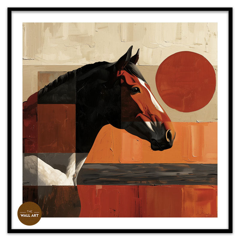 HORSE IN RED SHADE II