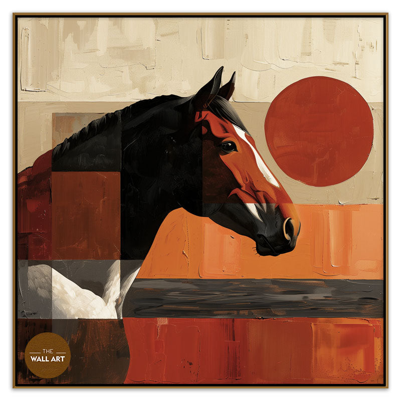 HORSE IN RED SHADE II