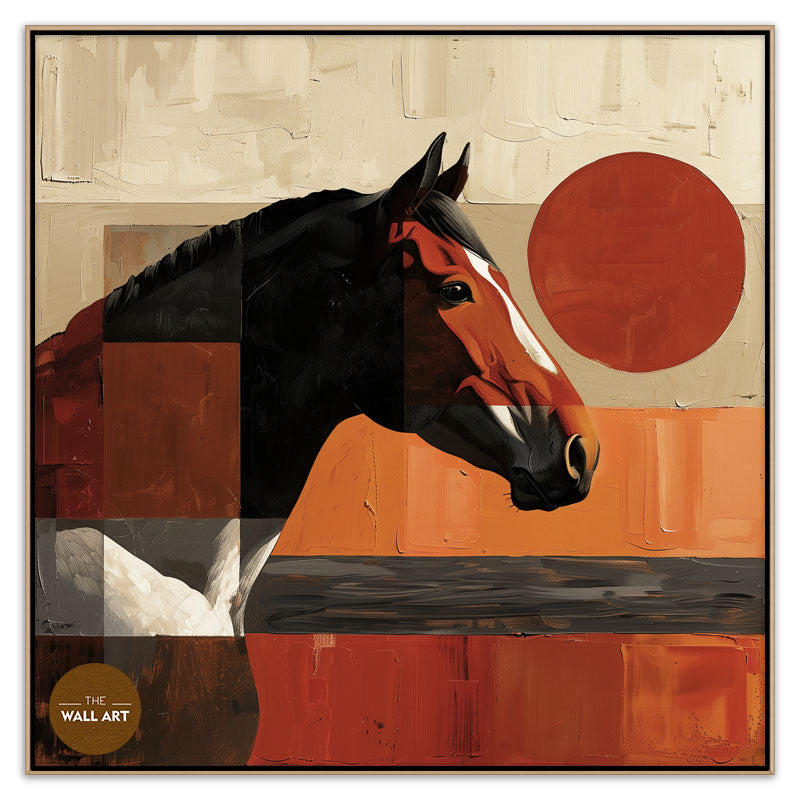 HORSE IN RED SHADE II