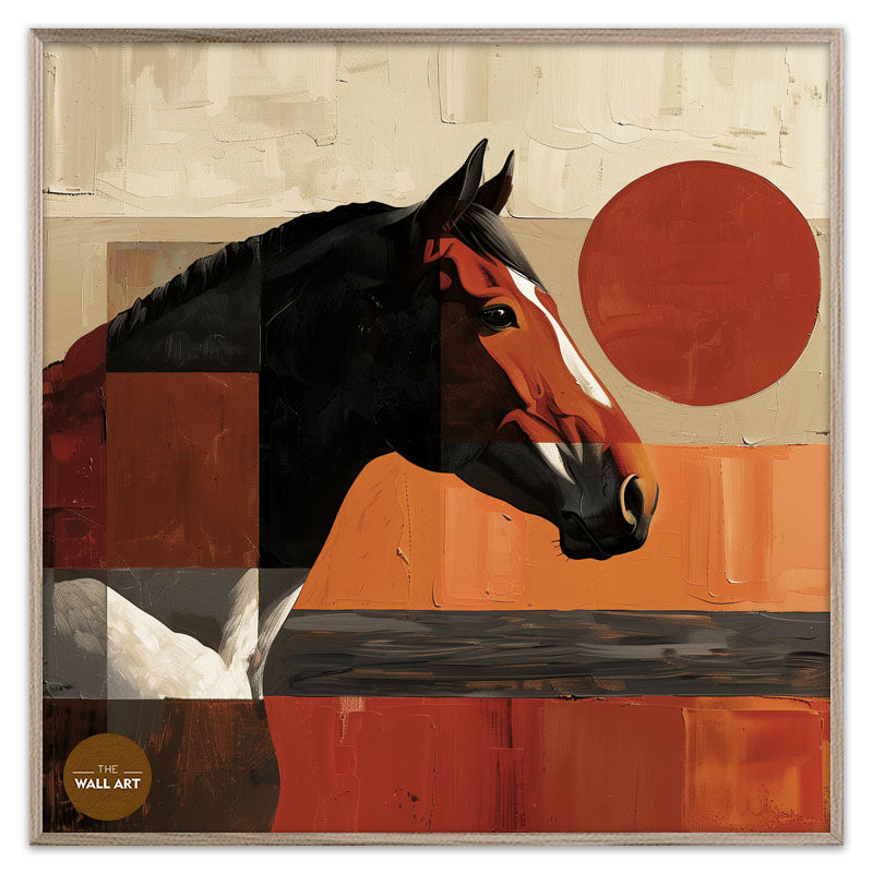 HORSE IN RED SHADE II