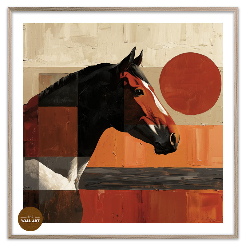 HORSE IN RED SHADE II