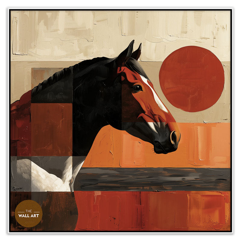 HORSE IN RED SHADE II