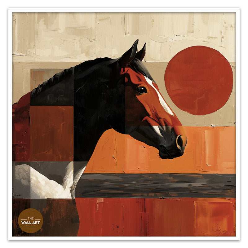HORSE IN RED SHADE II