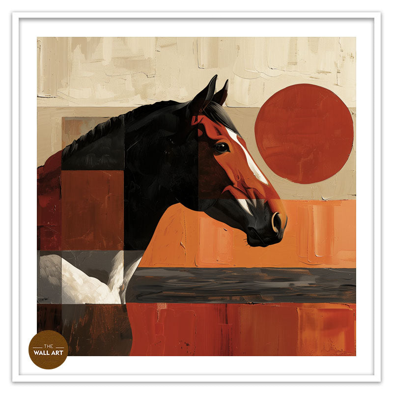 HORSE IN RED SHADE II