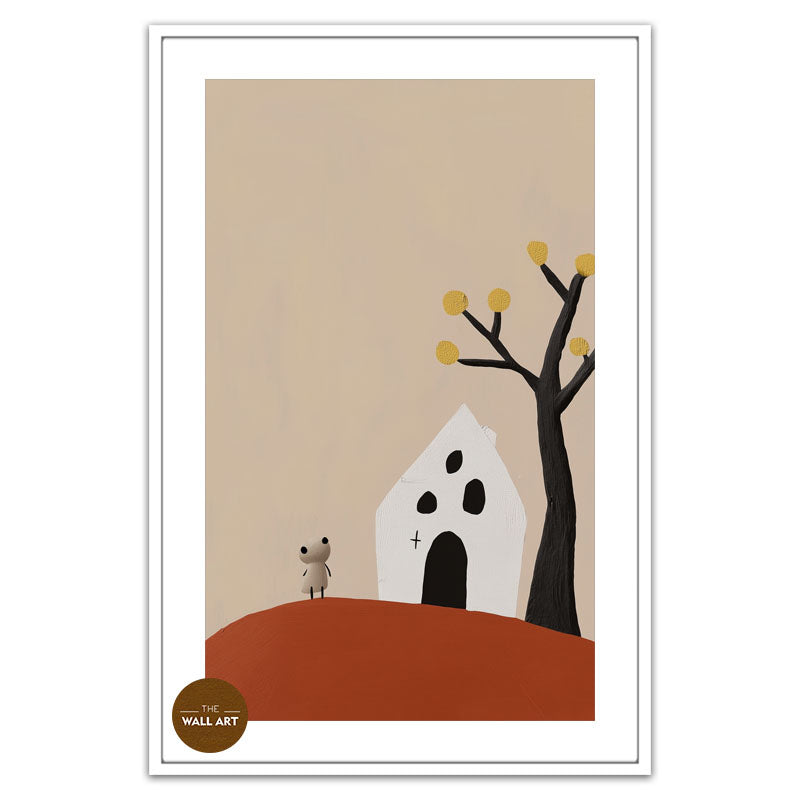 HOUSE AND TREE ON RED HILL
