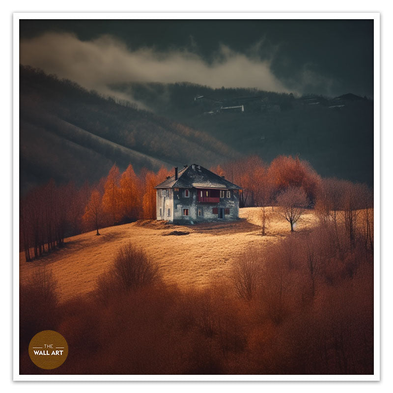 HOUSE ON STEEP MOUNTAIN I