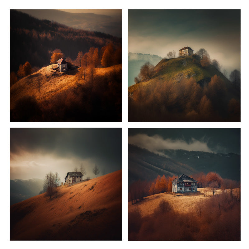 HOUSE ON STEEP MOUNTAIN I_SETOF4_