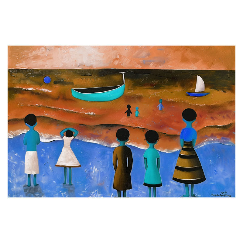 KIDS ON VIBRANT BEACH III