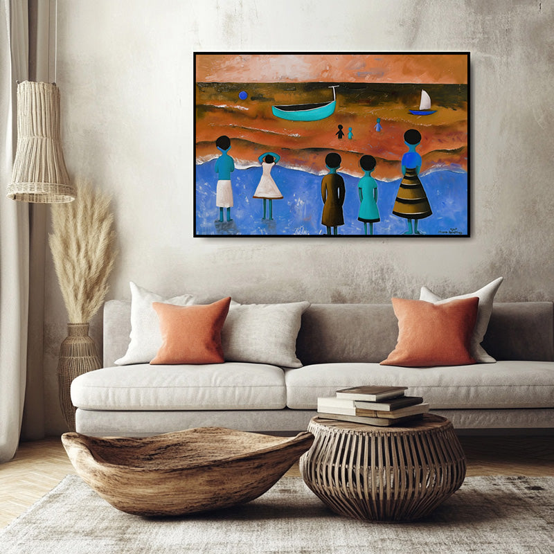 KIDS ON VIBRANT BEACH III