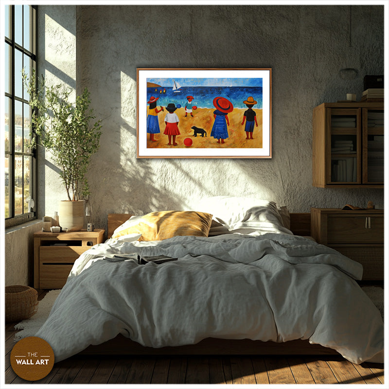 KIDS ON VIBRANT BEACH II