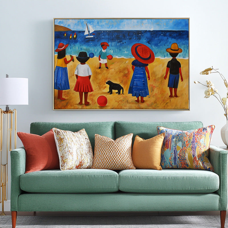 KIDS ON VIBRANT BEACH II