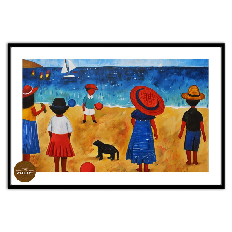 KIDS ON VIBRANT BEACH II