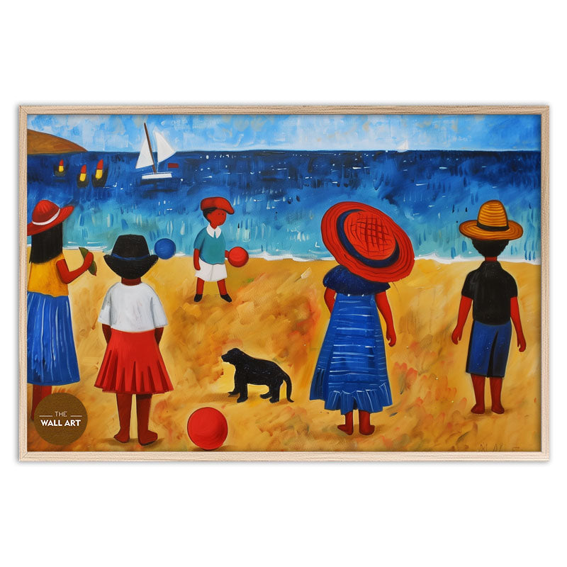KIDS ON VIBRANT BEACH II