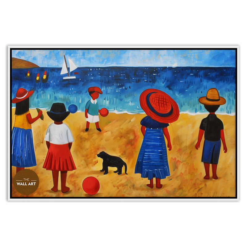 KIDS ON VIBRANT BEACH II