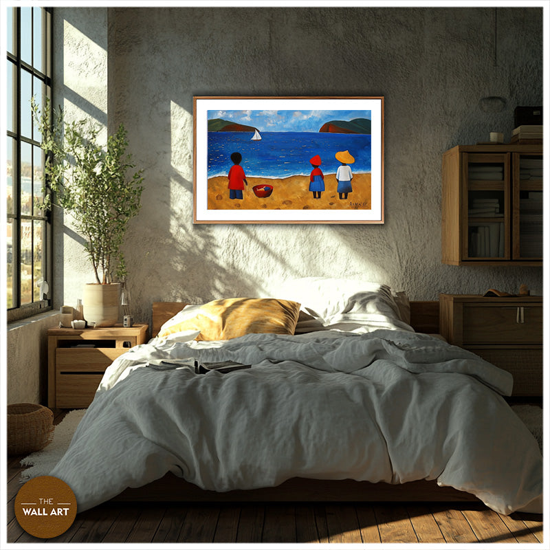 KIDS ON VIBRANT BEACH IV