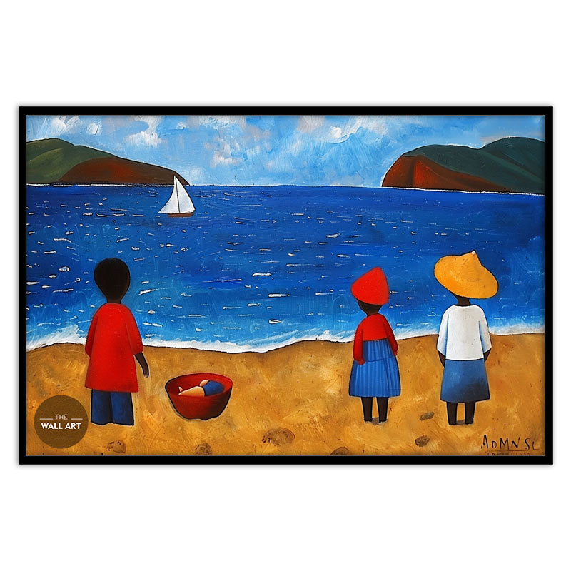 KIDS ON VIBRANT BEACH IV