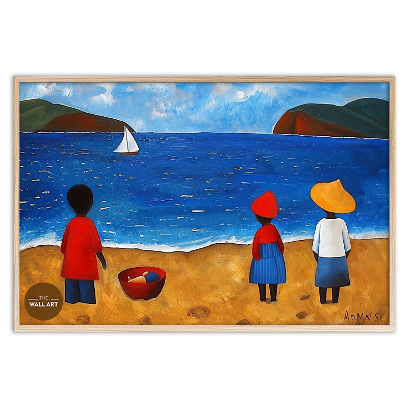 KIDS ON VIBRANT BEACH IV