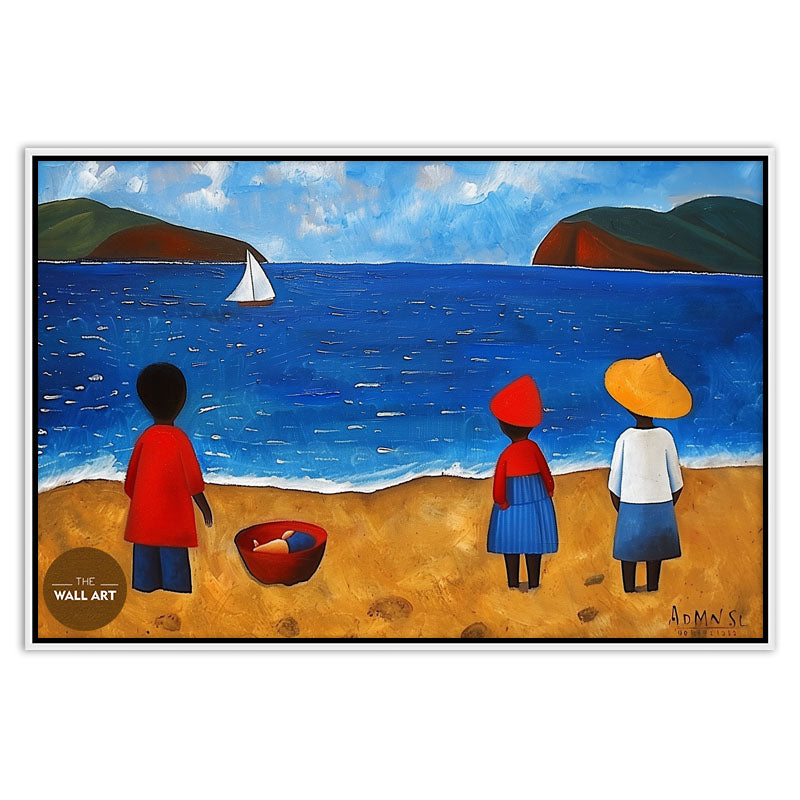 KIDS ON VIBRANT BEACH IV