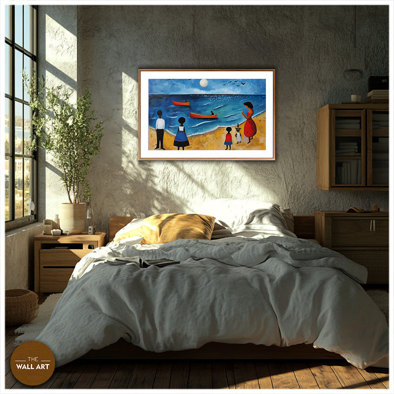KIDS ON VIBRANT BEACH V