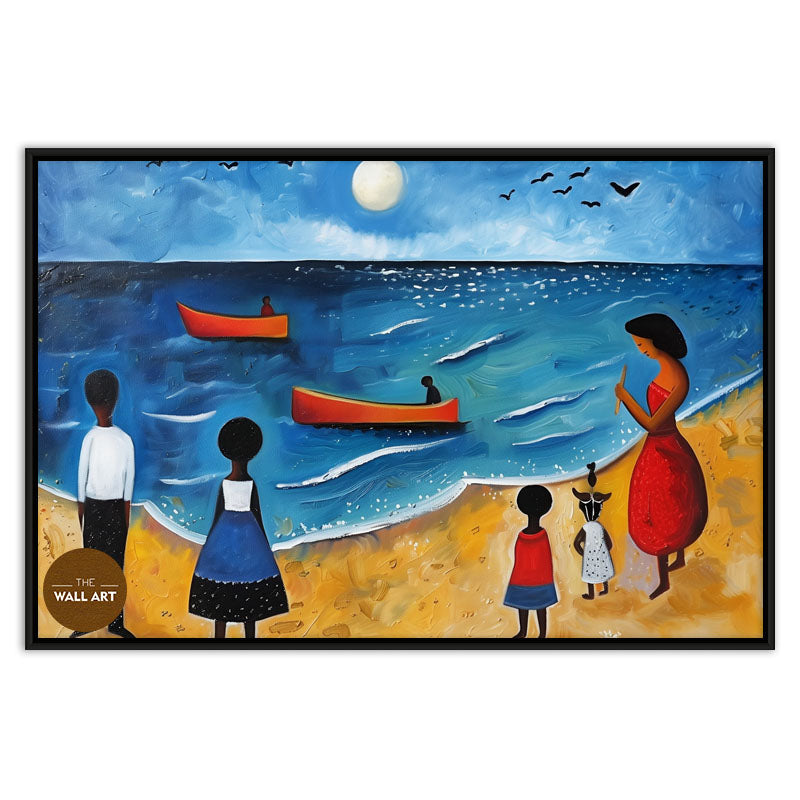 KIDS ON VIBRANT BEACH V