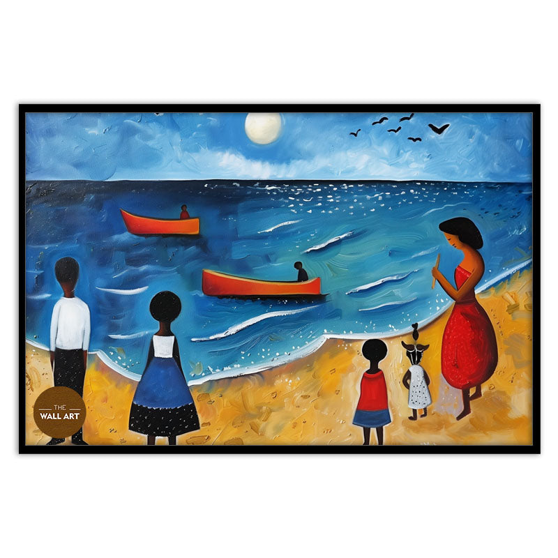 KIDS ON VIBRANT BEACH V