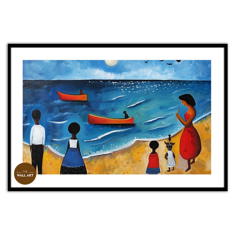 KIDS ON VIBRANT BEACH V