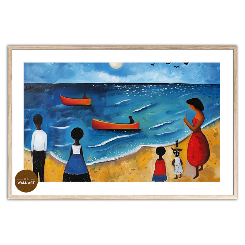 KIDS ON VIBRANT BEACH V