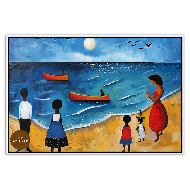 KIDS ON VIBRANT BEACH V