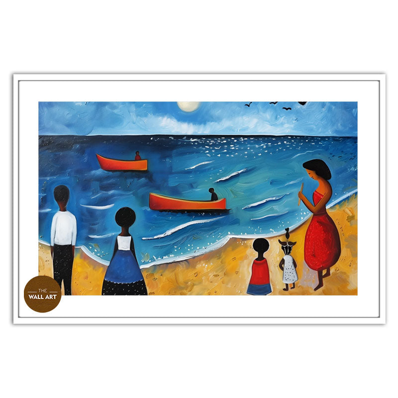 KIDS ON VIBRANT BEACH V