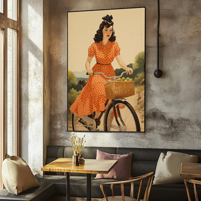 LADY AND BIKE I