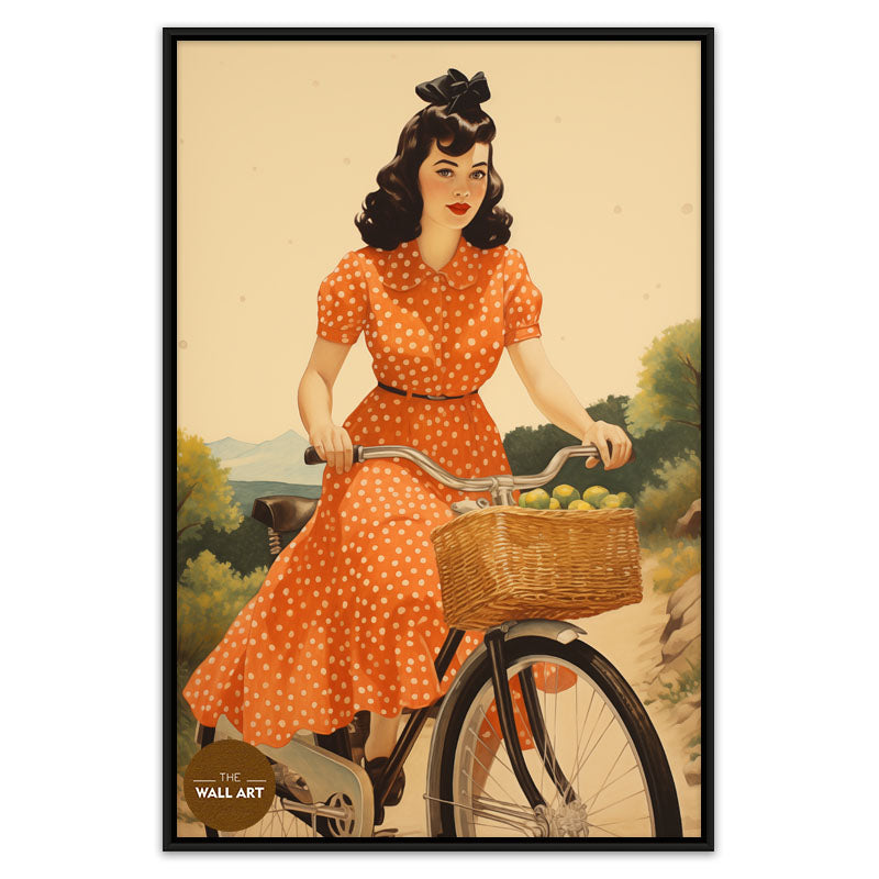 LADY AND BIKE I