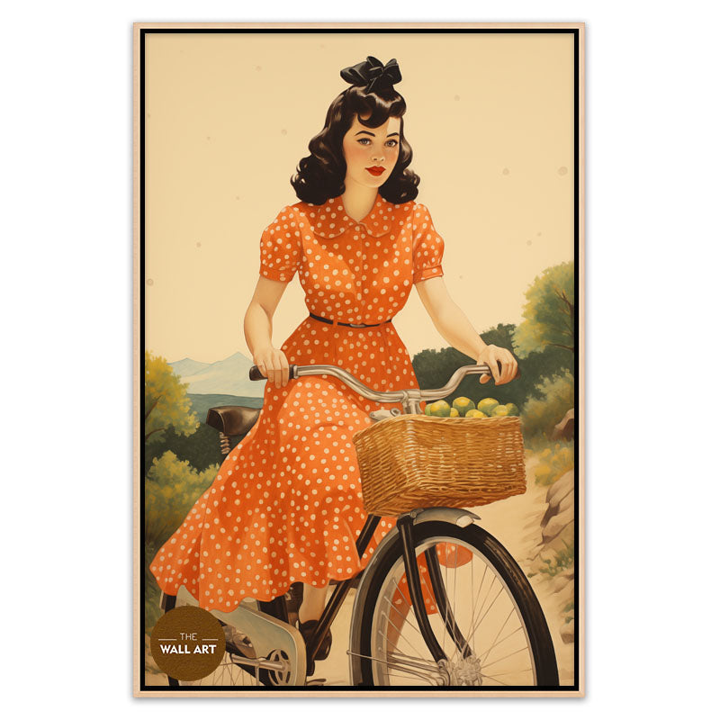 LADY AND BIKE I