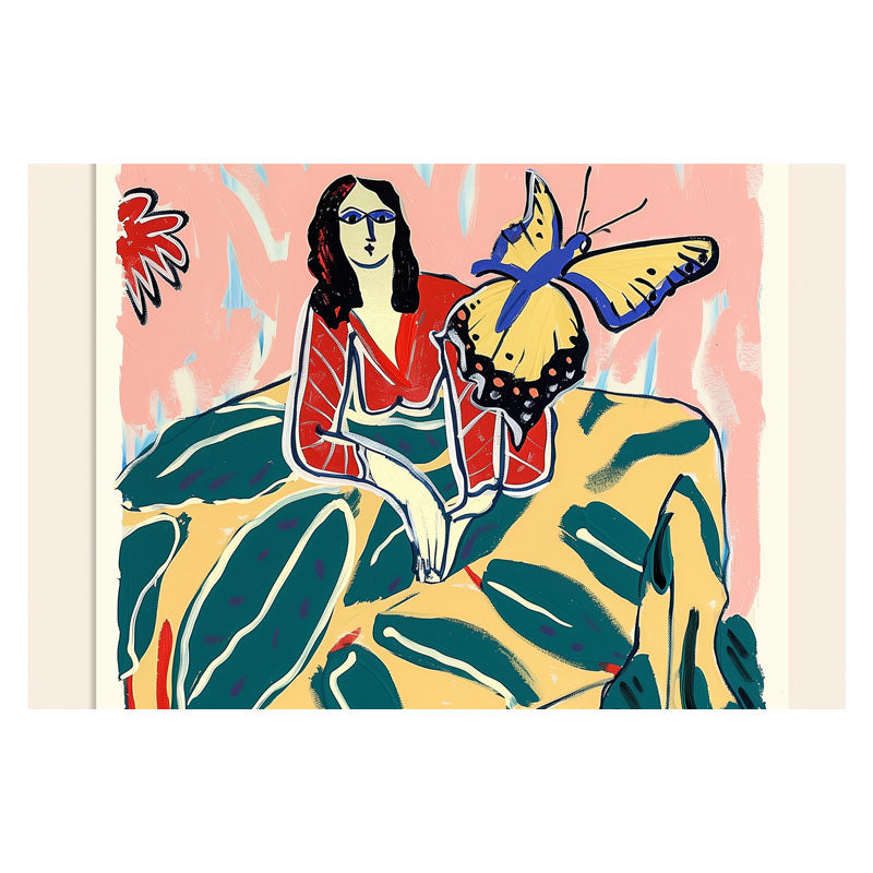 LADY AND BUTTERFLY