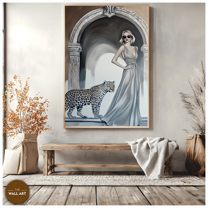 LADY AND LEOPARD I
