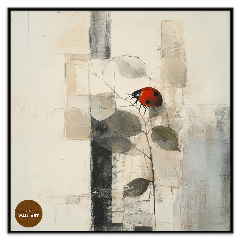 LADY BUG ON LEAVES