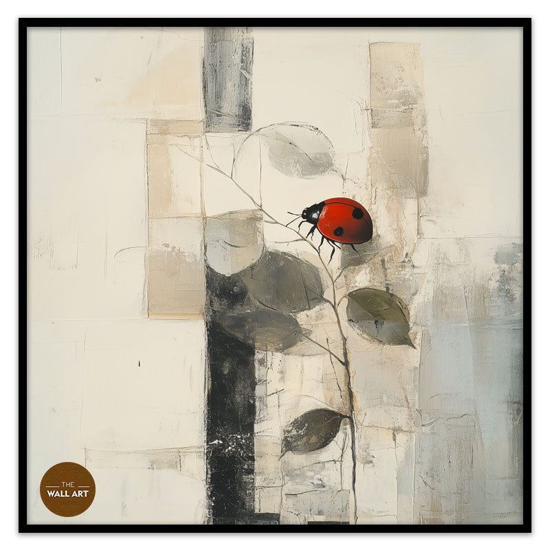 LADY BUG ON LEAVES