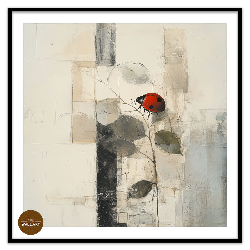 LADY BUG ON LEAVES