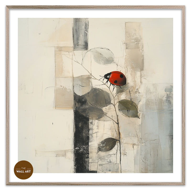 LADY BUG ON LEAVES