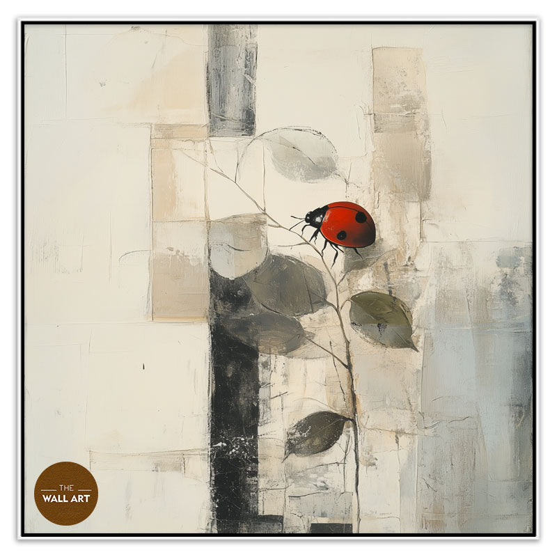 LADY BUG ON LEAVES