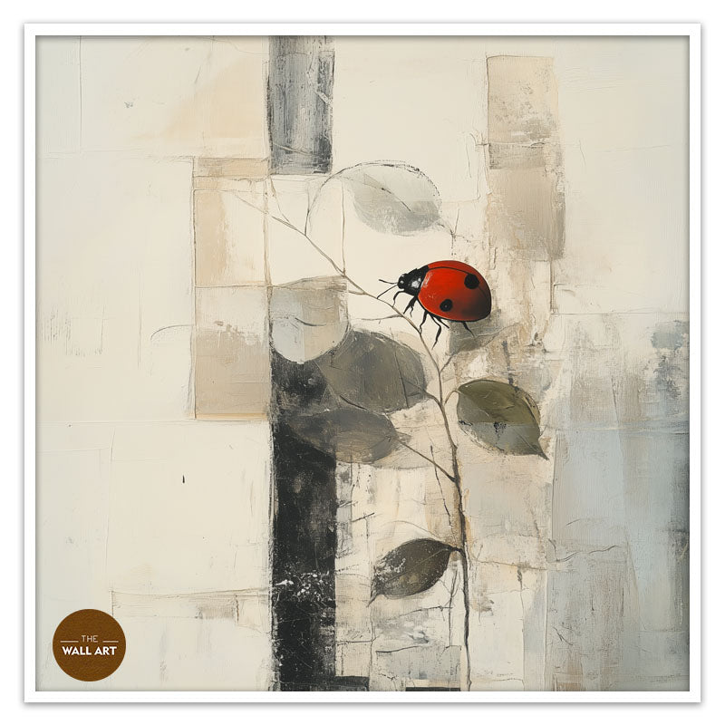 LADY BUG ON LEAVES