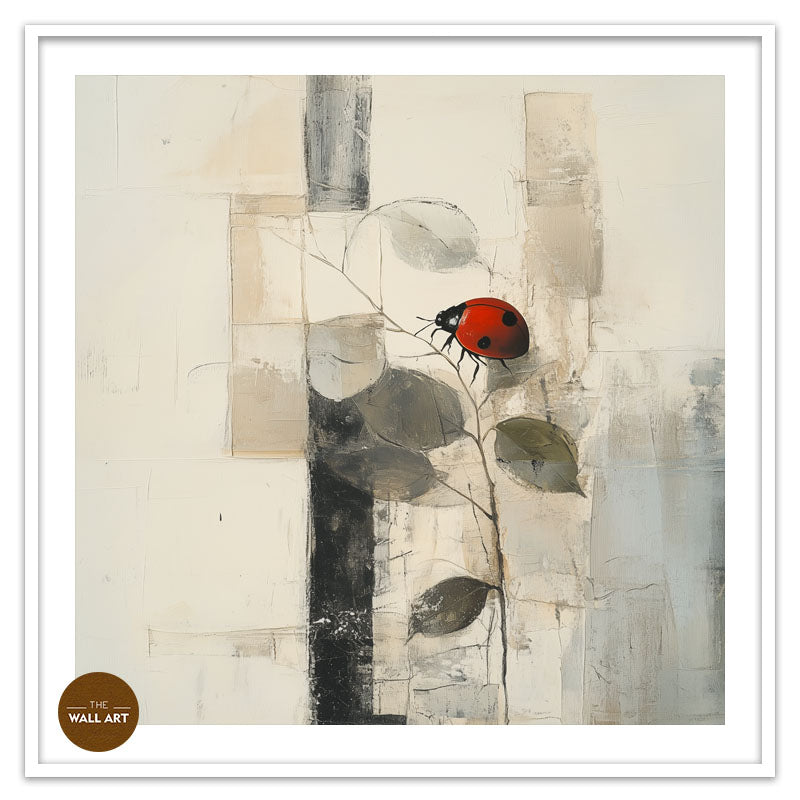 LADY BUG ON LEAVES